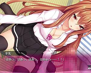 Hentai game with cumming scenes and anime babes in lingerie