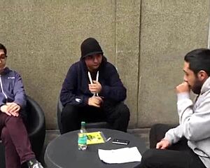 gay couple's anal sex video with blonde and redhead