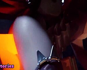 he gives her every inch in doggystyle game play.