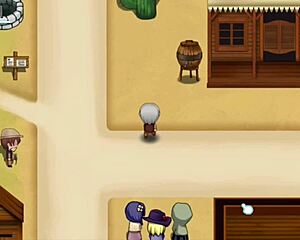 Running a western hotel in this anime game episode.