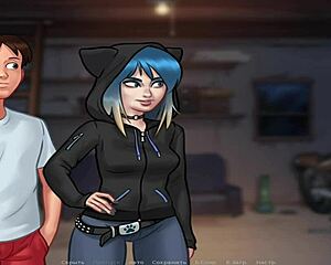 peeping at naked folks through binoculars in summertimesaga, so thrilling! 😍