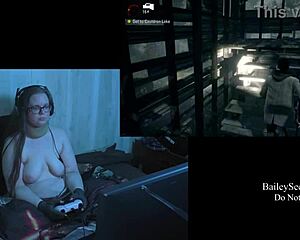 naked brunette plays alan wake part 10