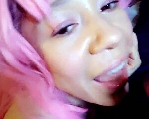 She Swallows The Massive Cock!