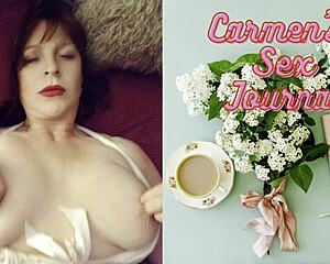 i'm granny carmen, masturbaating and suckin cock