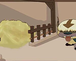 Wow, Korra gets wild in Four Elements Trainer love game!