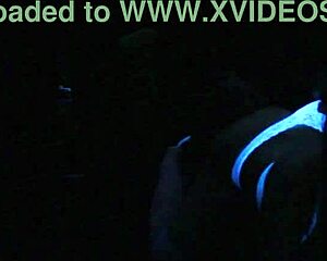scarlett johnson in blacklight sex fetish scene