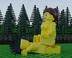 3D Lego porn with oral and anal sex acts