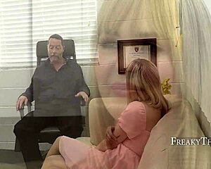 Jack Vegas, a professional therapist helps Lilly Bell to satisfy her sexual desires at the clinic