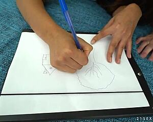 Granny Milly Facesits Young Brunette Lesbian