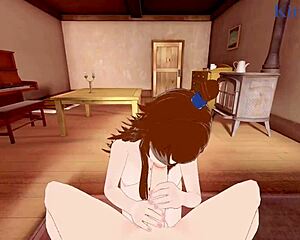 3D animated big tits hentai with intense sex scenes