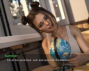 summers gone 4 big tits redhead 3d