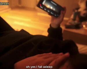 watching a movie with my stepsister leads to deepthroat blowjob on the couch