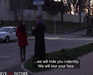 sexy brunette confesses her love for rough sex to a preacher