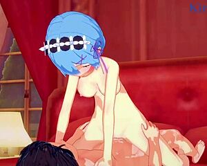 rem, ram, and subaru natsuki in wild hentai creampie action.