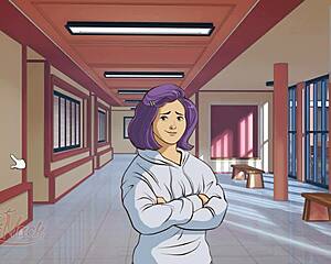 Alex's attraction peaks with hunk bodybuilder in college.