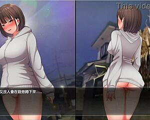 Night Walk 5: Exposing Pussy by Pole Sparks Intense Arousal