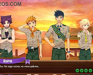 Game friends camp episode 22 with wild Russian voice acting for twinks