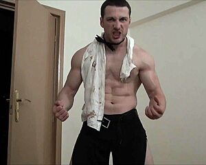 waiter hulk showing off his muscular build