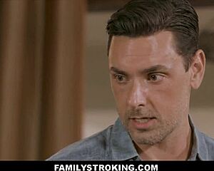 petite 18+ blonde stepdaughter scout shows stepdad and stepbrother how she makes income - athena fleurs