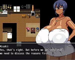 Tanned Girl Natsuki Hentai Game Ep 2 Pervy Carpenter Massages Massive Boobs!