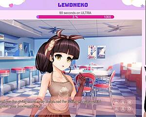 Vtuber LewdNeko gets naughty playing Order Us with small tits exposed.