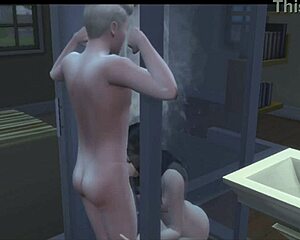 why is this bitch bent over getting doggystyle from her stepbrother in sims 4?