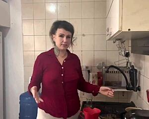 Blonde Brazilian Prepares Morning Coffee With Intense Passion.