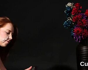 nasty beauty sucking sperm in blowbang, getting facial 😈