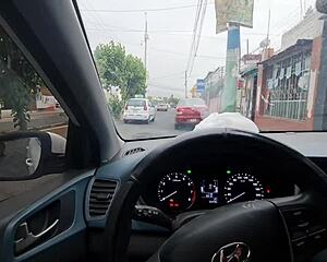 College Nympho Blows Taxi Driver!