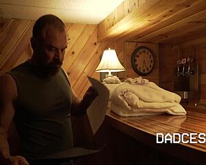 Young Twink Gives First Blowjob to Old Stepgrandson in Taboo Gay Encounter