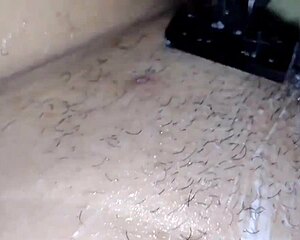 Cuckold prepares his wife for her lover who prefers smooth pussies.