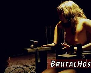 Forest rough play with bound naive young 18+ tourista desperate for a taxi