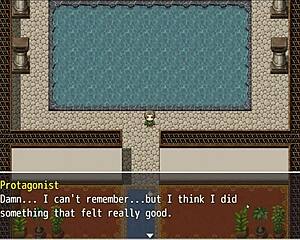 Hei, katso tätä hentai-peliä, jossa noita antaa kylpy-titjobin jättimäisillä titeillään