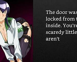 Faygrey and Busujima Saeko introduce their new pet with instructions and play, no toys