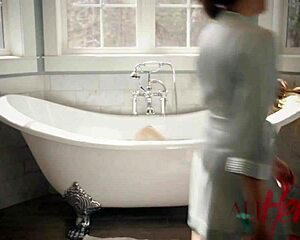 Steamy hot lesbian scene with cunnilingus and muff diving on Allherluv.com