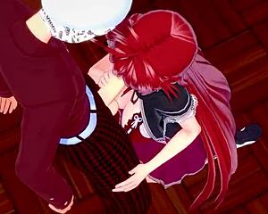 Rias and Akeno's inquiry in DxD NTR madness 2