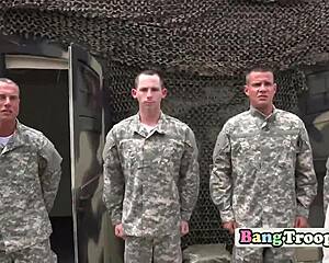 Gay jock delivers hardcore blowjob to hunk, cumming all over his face