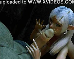 Why Does Frieren Elf Get Fucked Standing in This Parody?