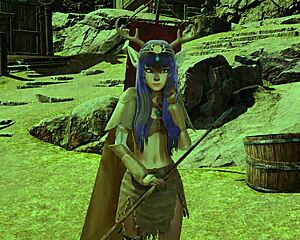 Wow, this deer-girl Freyja in 3D hentai is unreal! 🦌