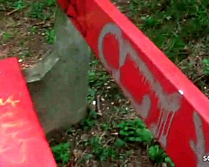 cute german teen 18+ gives bj for cash on playground 😏