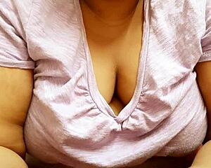 Sexy asian big boobs girl shows off tits