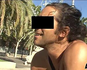 Wet shirt and more outdoor adventures with brunette amateurs