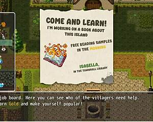 Sexy Farmer in Lost Lagoon Harem Hentai Game Exposes Pussy Outside, Big Tits and Boobs on Display