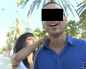 Wet shirt and more outdoor adventures with brunette amateurs