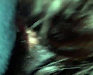 Head on her best friend's porch with big cock outdoor blowjob.