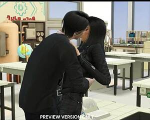 i can’t get over damon and elena’s hot classroom scene in 3d hentai preview