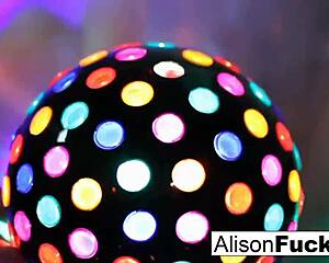 sexy big boobed disco ball babe alison tyler