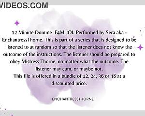 Femdom commands you to jerk off and reach orgasm under her domination!