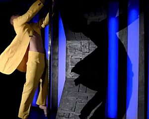 Young and straight strip tease with a pole dance performance