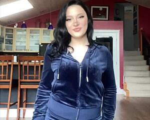 Juicy Couture Velour Tracksuit Unboxing and Try-On with a Sexy Canadian Student
